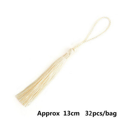 32gab/iepakojumā Poliesters 13cm zīda pušķi Bārkstis Mix 21 Colors Pick Pušķi Piekaramie aizkari apģērba šūšanai mājas dekorēšanai