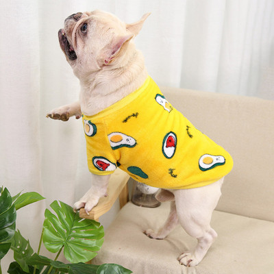 Haine pentru buldogi francez, fleece moale de coral, vestă pentru animale de companie, haine de iarnă pentru câini de talie mică, mijlocie, cățeluș, pisică, chihuahua, Yorkie, pug