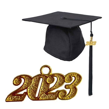 3 τμχ 2023 Graduation Cap Tassel Adult Bachelor Graduation Caps Φούντες για πανεπιστημιακούς πτυχιούχους Master Doctor Academic Hat