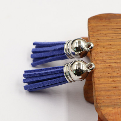 20 buc/lot ciucuri din piele intoarsa breloc ciucuri bricolaj Craciun breloc pandantiv bijuterii de vara confectionare cercei brelocuri Găsire