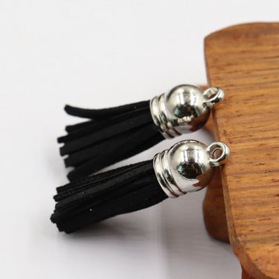 20 buc/lot ciucuri din piele intoarsa breloc ciucuri bricolaj Craciun breloc pandantiv bijuterii de vara confectionare cercei brelocuri Găsire