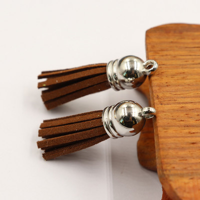 20 buc/lot ciucuri din piele intoarsa breloc ciucuri bricolaj Craciun breloc pandantiv bijuterii de vara confectionare cercei brelocuri Găsire