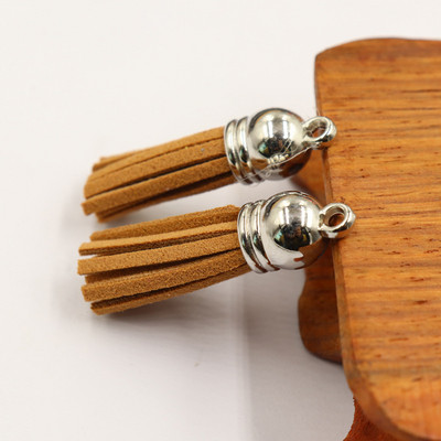 20 buc/lot ciucuri din piele intoarsa breloc ciucuri bricolaj Craciun breloc pandantiv bijuterii de vara confectionare cercei brelocuri Găsire