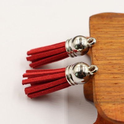 20 buc/lot ciucuri din piele intoarsa breloc ciucuri bricolaj Craciun breloc pandantiv bijuterii de vara confectionare cercei brelocuri Găsire