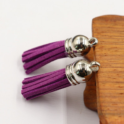 20 buc/lot ciucuri din piele intoarsa breloc ciucuri bricolaj Craciun breloc pandantiv bijuterii de vara confectionare cercei brelocuri Găsire