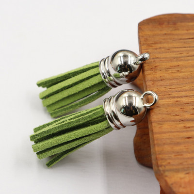 20 buc/lot ciucuri din piele intoarsa breloc ciucuri bricolaj Craciun breloc pandantiv bijuterii de vara confectionare cercei brelocuri Găsire