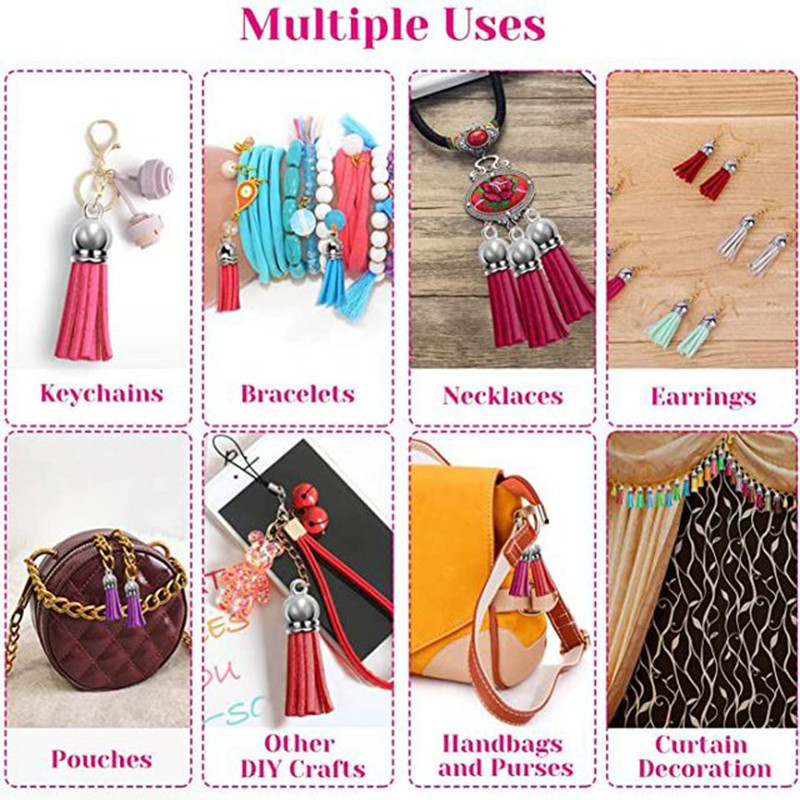 20 buc/lot ciucuri din piele intoarsa breloc ciucuri bricolaj Craciun breloc pandantiv bijuterii de vara confectionare cercei brelocuri Găsire