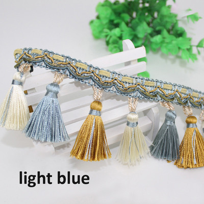 1 jards (91 CM) Zelta bārkstis Apdare 7 CM Luksusa izšūšana Pušķis Mežģīņu lente Šūšana Apģērba apavi Soma Pušķi lampu aizkariem