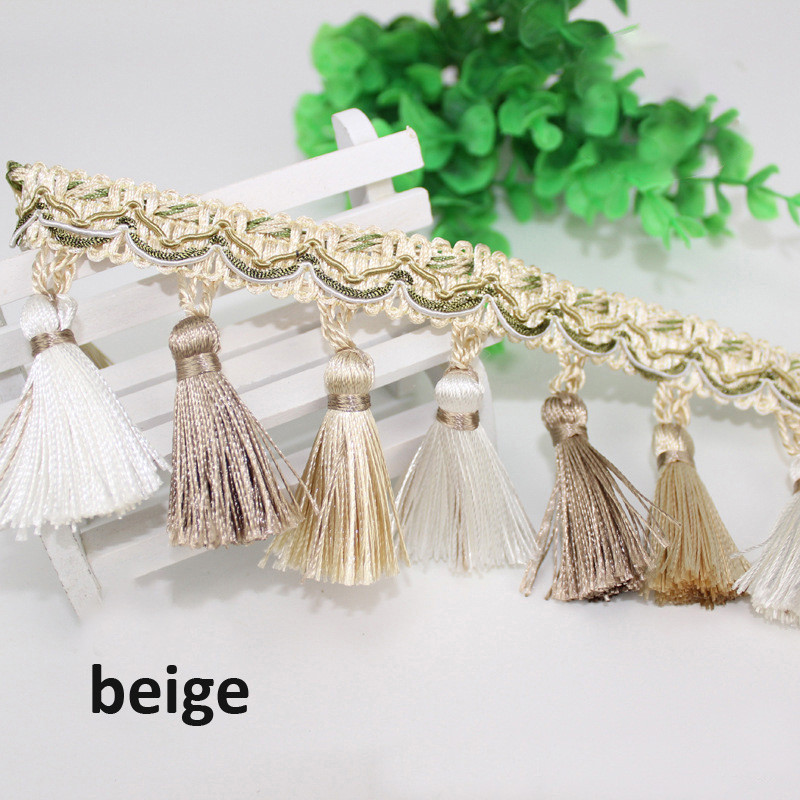 1 jards (91 CM) Zelta bārkstis Apdare 7 CM Luksusa izšūšana Pušķis Mežģīņu lente Šūšana Apģērba apavi Soma Pušķi lampu aizkariem