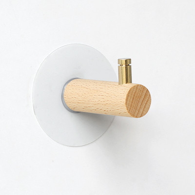 Sienas āķa pakaramais Masīvkoka āķi mājas piederumiem Cepure Šalle Rokassomu Mēteļu pakaramais Atslēga Pašlīmējošie āķi Mājas Dekorācijas