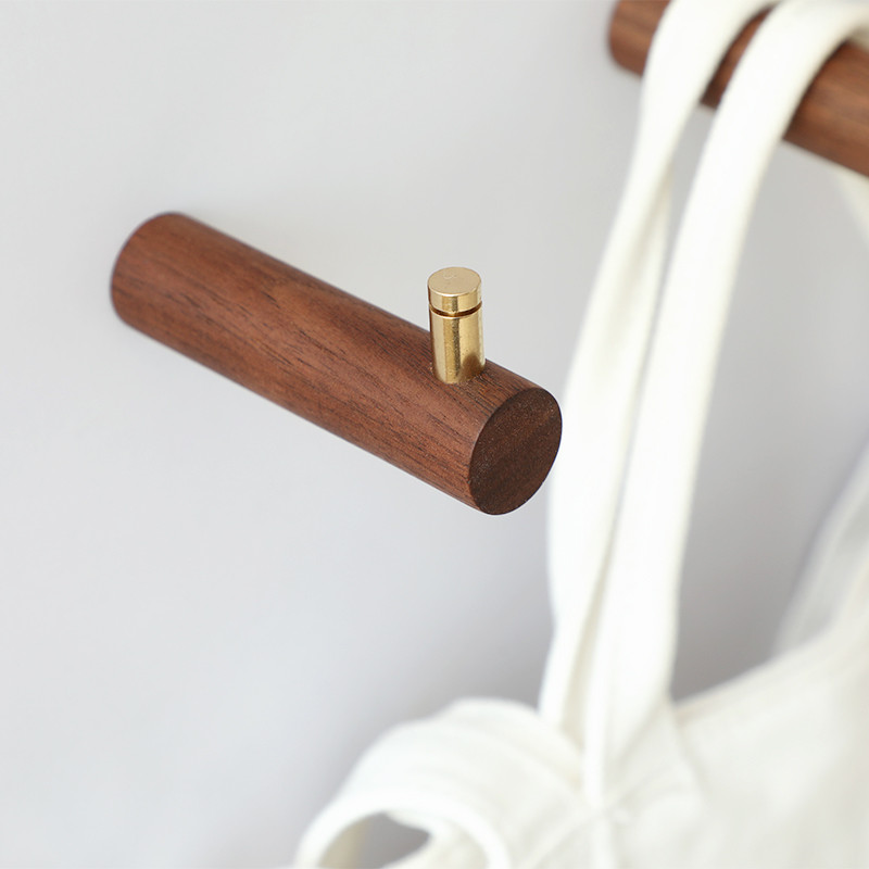 Sienas āķa pakaramais Masīvkoka āķi mājas piederumiem Cepure Šalle Rokassomu Mēteļu pakaramais Atslēga Pašlīmējošie āķi Mājas Dekorācijas