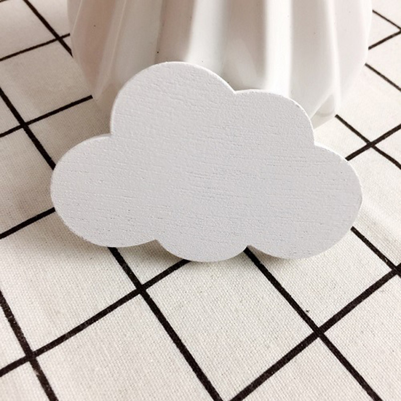 Nordijski stil Crtani oblak Dječja soba Drvene naljepnice Kuka za vješanje na zid Kućni dekor Zidna dekoracija Vješalica za rukotvorine Držač ključeva zid