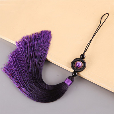 5 db Gradiens Színű Jade Gyöngyök Hosszú Bojt Medálok Barkácsolás Kézműves Ékszerek Ruházat Autótáska Otthoni Dekorációs Kiegészítők Sima Rojtok