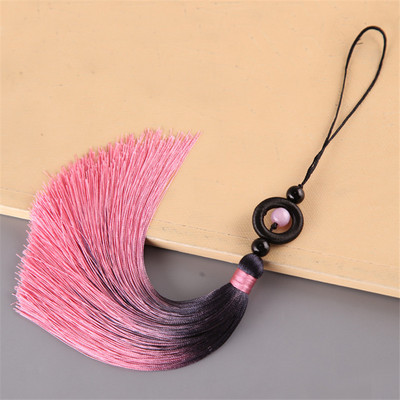 5 db Gradiens Színű Jade Gyöngyök Hosszú Bojt Medálok Barkácsolás Kézműves Ékszerek Ruházat Autótáska Otthoni Dekorációs Kiegészítők Sima Rojtok