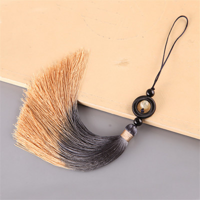 5 db Gradiens Színű Jade Gyöngyök Hosszú Bojt Medálok Barkácsolás Kézműves Ékszerek Ruházat Autótáska Otthoni Dekorációs Kiegészítők Sima Rojtok