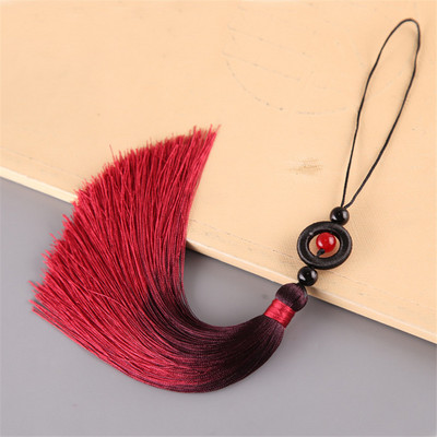 5 db Gradiens Színű Jade Gyöngyök Hosszú Bojt Medálok Barkácsolás Kézműves Ékszerek Ruházat Autótáska Otthoni Dekorációs Kiegészítők Sima Rojtok