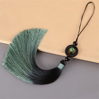 5 db Gradiens Színű Jade Gyöngyök Hosszú Bojt Medálok Barkácsolás Kézműves Ékszerek Ruházat Autótáska Otthoni Dekorációs Kiegészítők Sima Rojtok