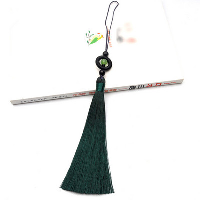 5 db Gradiens Színű Jade Gyöngyök Hosszú Bojt Medálok Barkácsolás Kézműves Ékszerek Ruházat Autótáska Otthoni Dekorációs Kiegészítők Sima Rojtok