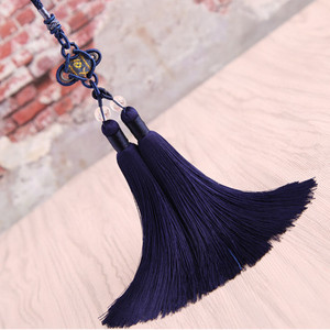 1 DB selyem kínai csomó akasztó bojt rojt kiegészítők lakástextil függöny ékszerek leletek medálok kézműves dekoratív bojtok