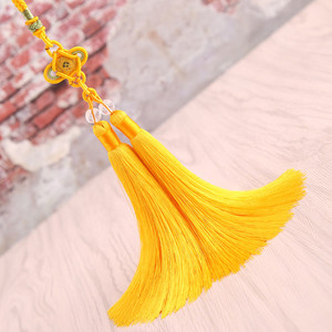 1 DB selyem kínai csomó akasztó bojt rojt kiegészítők lakástextil függöny ékszerek leletek medálok kézműves dekoratív bojtok