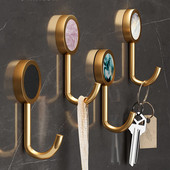 Vonios kambarys ir virtuvė Lipnus aliuminio lydinys rūbams Krepšys Skrybėlių raktų laikiklis Pakabinamas stovas Chalatas Kabliukas Sieninė kabykla