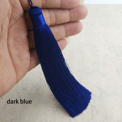 1 τεμ 12 εκ. πολυεστερικές χάντρες μεταξωτές φούντες με κρόσσια βούρτσα φούντες τελείωμα για χειροτεχνίες Κολιέ DIY Κοσμήματα Εύρεση Μπρελόκ Αξεσουάρ