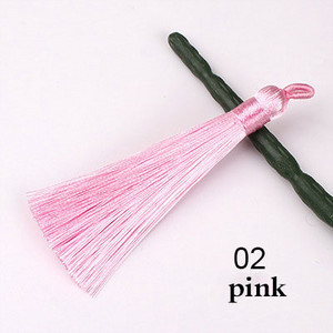 5/10 gab. 8cm mazi zīda pušķi Auskari kulons Piekariņi Amatniecība Sudraba gala vāciņi Pušķi Birstīte DIY rotaslietu izgatavošanai Piederumi