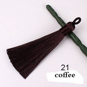 5/10 gab. 8cm mazi zīda pušķi Auskari kulons Piekariņi Amatniecība Sudraba gala vāciņi Pušķi Birstīte DIY rotaslietu izgatavošanai Piederumi