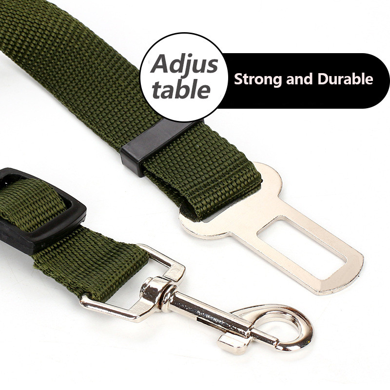 Reguleeritav koerarihm lemmikloomade auto turvavöö väikestele keskmistele koertele Vastupidav reisikoerte rihm jalutusrihm Koeratarvikud