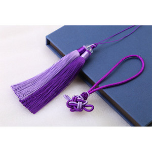 Δύο έγχρωμες κρεμαστά σχοινί μεταξωτές φούντες DIY κουρτίνα ρούχα Τσάντα προμήθειες χειροτεχνίας Κρεμαστό κρεμαστό φούντα Κλασικού στυλ Διακοσμητική φούντα