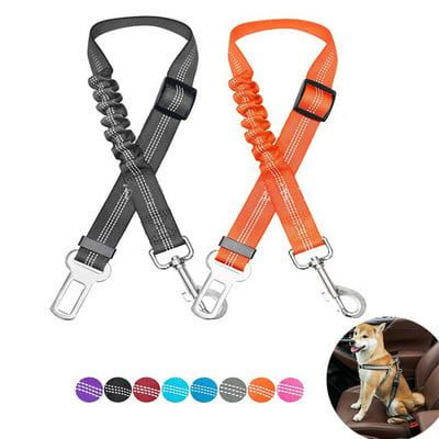 Centuri de siguranță reglabile pentru câini pentru câini, pernire reflectorizantă din nailon, elasticitate, accesorii pentru câini de călătorie pentru mașini
