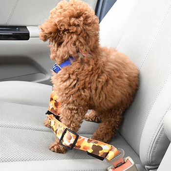 Домашно куче Предпазен колан за кола, прибиращ се, регулируемо предпазно въже, каишка за кола, колан за кола за автомобили, аксесоари за пътуване