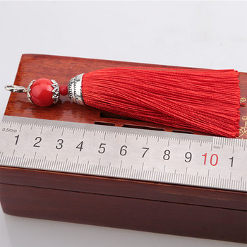 8cm 2τμχ Μικρή πόρπη αστακού Φούντα κάθετη μαλακή ρούχο με κλειδί Φούντα κρεμαστά αυτιά DIY κρεμαστό κράμα χειροτεχνίας φούντες