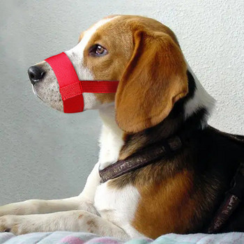 Регулиращи се презрамки Маска за малки кучета Мека найлонова кучешка муцуна Регулируема против ухапване Дишаща спирала на лаенето Капак за устата Кучешки консумативи