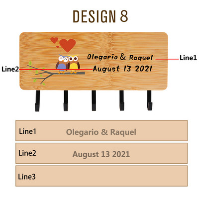 Sieninė raktų kabykla Pasirinktinis tekstas Namų durelės Atgal Raktų kabliukas Medinis laikiklis Juodi/balti Kabliukai Asmenybės Dekoratyviniai papuošalai