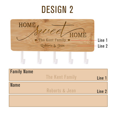 Sieninė raktų kabykla Pasirinktinis tekstas Namų durelės Atgal Raktų kabliukas Medinis laikiklis Juodi/balti Kabliukai Asmenybės Dekoratyviniai papuošalai