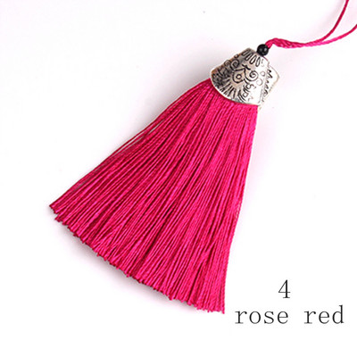 2 τμχ 8 εκ. Μεταξωτές φούντες κρόσσι Κρεμαστό φούντα Διακοσμητικό πινέλο Διακόσμηση κουρτίνας για σκουλαρίκι με μπρελόκ Findings DIY Craft Supplies Jewelry