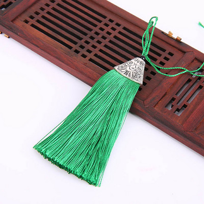 2 τμχ 8 εκ. Μεταξωτές φούντες κρόσσι Κρεμαστό φούντα Διακοσμητικό πινέλο Διακόσμηση κουρτίνας για σκουλαρίκι με μπρελόκ Findings DIY Craft Supplies Jewelry