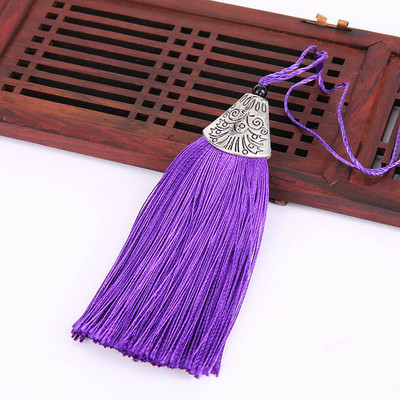 2 τμχ 8 εκ. Μεταξωτές φούντες κρόσσι Κρεμαστό φούντα Διακοσμητικό πινέλο Διακόσμηση κουρτίνας για σκουλαρίκι με μπρελόκ Findings DIY Craft Supplies Jewelry