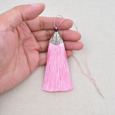 2 τμχ 8 εκ. Μεταξωτές φούντες κρόσσι Κρεμαστό φούντα Διακοσμητικό πινέλο Διακόσμηση κουρτίνας για σκουλαρίκι με μπρελόκ Findings DIY Craft Supplies Jewelry