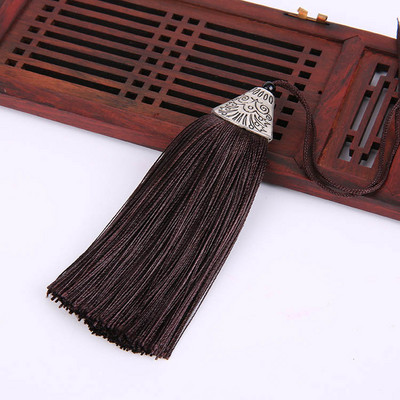 2 τμχ 8 εκ. Μεταξωτές φούντες κρόσσι Κρεμαστό φούντα Διακοσμητικό πινέλο Διακόσμηση κουρτίνας για σκουλαρίκι με μπρελόκ Findings DIY Craft Supplies Jewelry