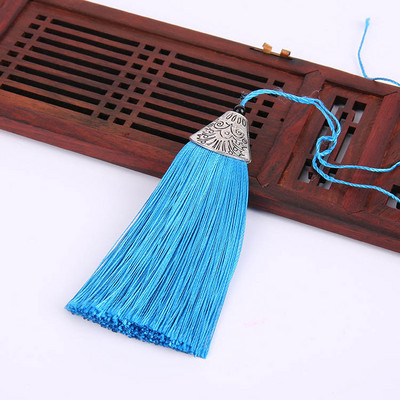 2 τμχ 8 εκ. Μεταξωτές φούντες κρόσσι Κρεμαστό φούντα Διακοσμητικό πινέλο Διακόσμηση κουρτίνας για σκουλαρίκι με μπρελόκ Findings DIY Craft Supplies Jewelry