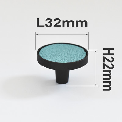 TENCHTWO ορειχάλκινη κρεμάστρα τοίχου Στρογγυλή δερμάτινη κλειδοθήκη Διακοσμητική τσάντα καπέλο ρούχων Γάντζος μαύρος πόμολο μπάνιου και επίπλων