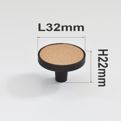 TENCHTWO ορειχάλκινη κρεμάστρα τοίχου Στρογγυλή δερμάτινη κλειδοθήκη Διακοσμητική τσάντα καπέλο ρούχων Γάντζος μαύρος πόμολο μπάνιου και επίπλων