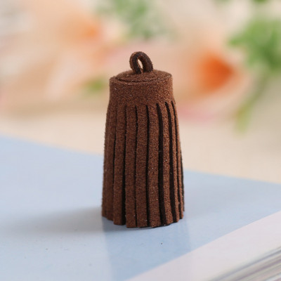 10 ΤΕΜ 3cm Mini Tassels Vintage Leather Suede Tassel Phone Tassels For DIY Craft Jewelry Findings Κρεμαστά σκουλαρίκια Αξεσουάρ