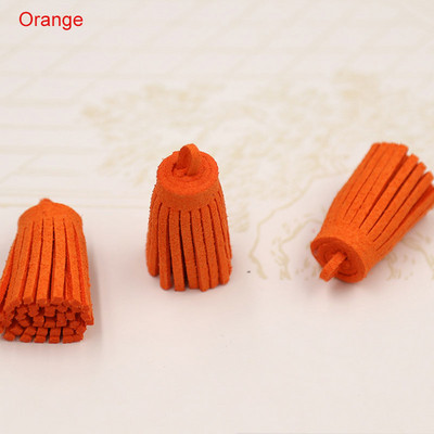 10 ΤΕΜ 3cm Mini Tassels Vintage Leather Suede Tassel Phone Tassels For DIY Craft Jewelry Findings Κρεμαστά σκουλαρίκια Αξεσουάρ