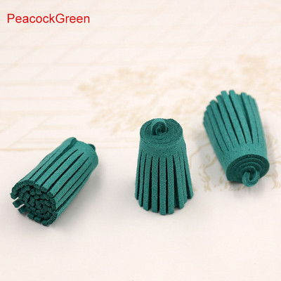 10 ΤΕΜ 3cm Mini Tassels Vintage Leather Suede Tassel Phone Tassels For DIY Craft Jewelry Findings Κρεμαστά σκουλαρίκια Αξεσουάρ