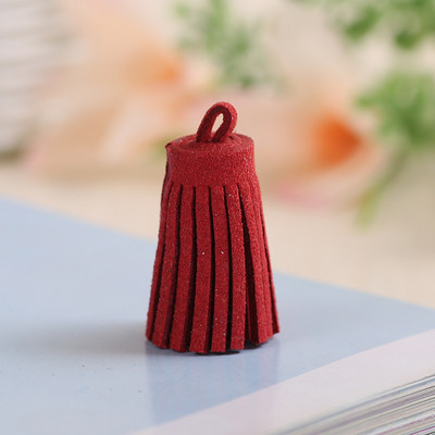 10 ΤΕΜ 3cm Mini Tassels Vintage Leather Suede Tassel Phone Tassels For DIY Craft Jewelry Findings Κρεμαστά σκουλαρίκια Αξεσουάρ