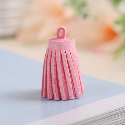 10 ΤΕΜ 3cm Mini Tassels Vintage Leather Suede Tassel Phone Tassels For DIY Craft Jewelry Findings Κρεμαστά σκουλαρίκια Αξεσουάρ