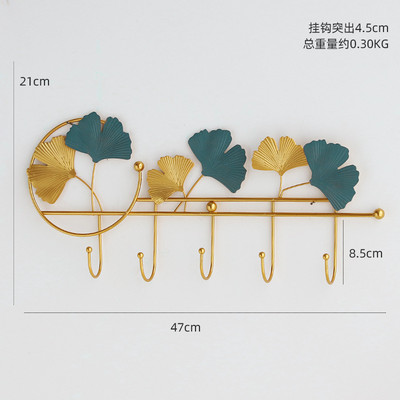 Jauns radošs kaltas dzelzs āķis ieejas lieveņa dekorēšana pie sienas piekarināms atslēgu turētājs glabātuve Pielaikošanas telpa Mēteļu pakaramais Āķi Aksesuāri